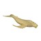 12" Hand Carved Humpback Whale Wooden Sculpture, Nautical Coastal Decor Figurine